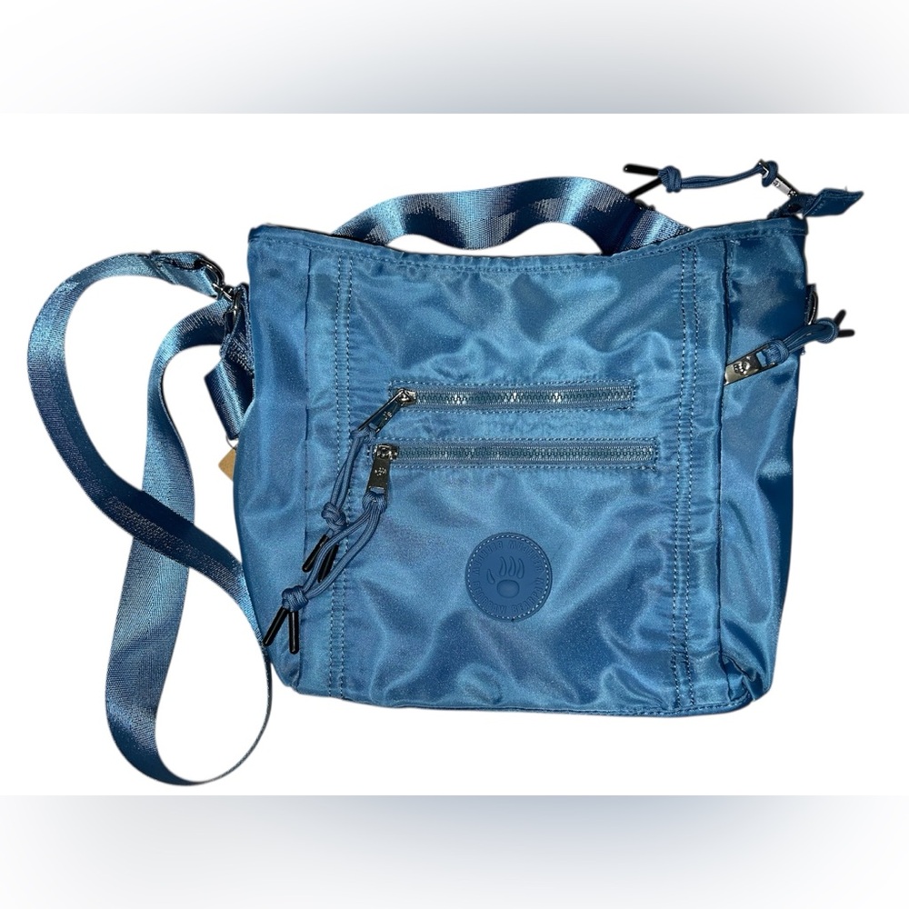 BEARPAW Blue Nylon Crossbody Bag NWT